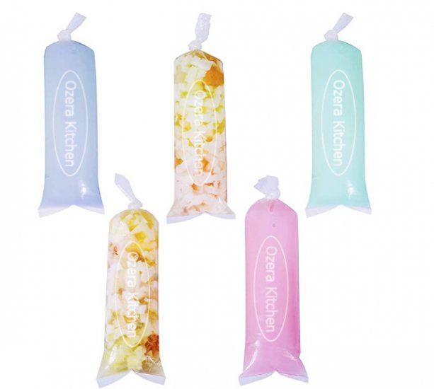 Ozera Kitchen 200 Popsicle Bags, Zipper Ice Pop Bags for Kids Adults - Click Image to Close