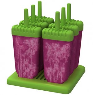 Ozera Reusable Popsicle Molds Ice Pop Molds Maker, Set of 6, GreenOzera Reusable Popsicle Molds Ice Pop Molds Maker, Set of 6, Green
