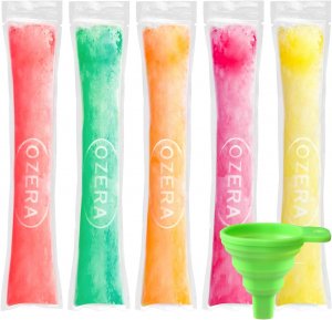 150 Pack Popsicle Bags, Ice Pop Bags for Kids Adults, Disposable Popsicle Molds Bags with Silicone Funnel for DIY Healthy Snacks, Yogurt, Juice and Fruit Smoothies