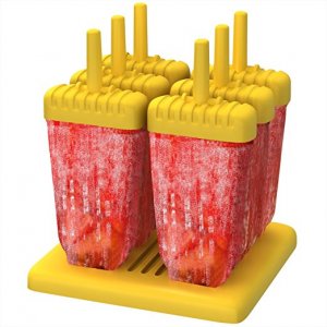 Ozera Reusable Ice Pop Molds, Set of 6, Yellow